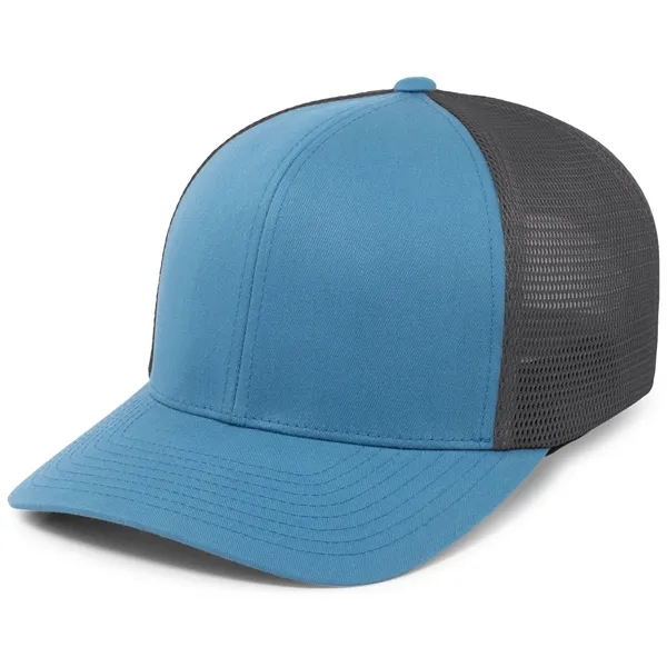 Trucker PacFlex Snapback Cap with mid-profile curved visor.... from ASI 37461 Augusta Sportswear / Pacific Headwear