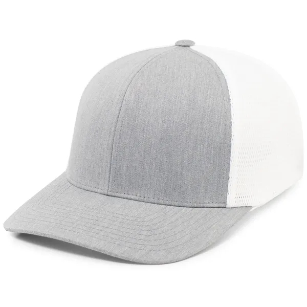 Trucker PacFlex Snapback Cap with mid-profile curved visor.... from ASI 37461 Augusta Sportswear / Pacific Headwear