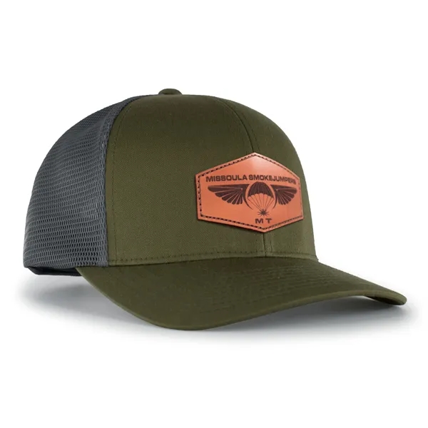 Trucker PacFlex Snapback Cap with mid-profile curved visor.... from ASI 37461 Augusta Sportswear / Pacific Headwear