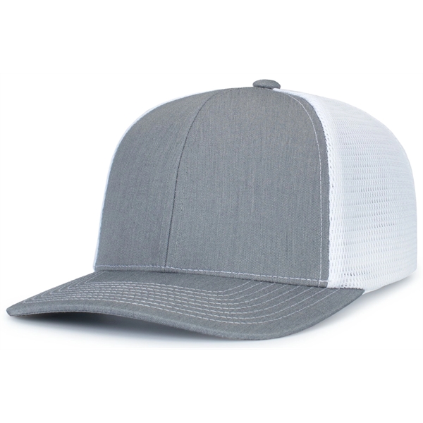 Contrast Stitch Trucker PacFlex SnapBack Cap with polyester/cotton blend and a... from ASI 37461 Augusta Sportswear / Pacific Headwear