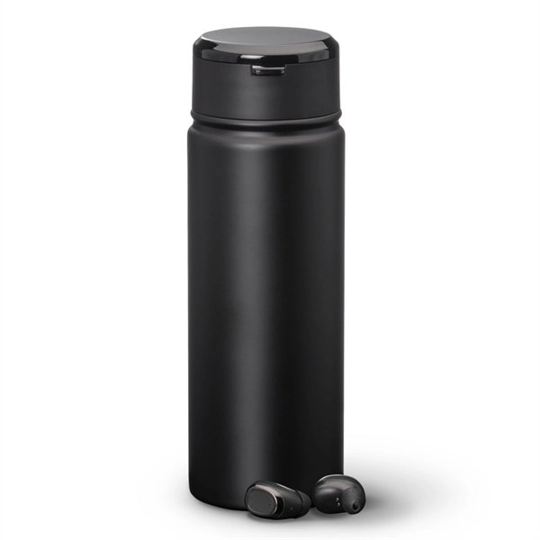 Wireless stereo earbuds with stainless steel, vacuum double wall bottle... from ASI 84592 St Regis Group