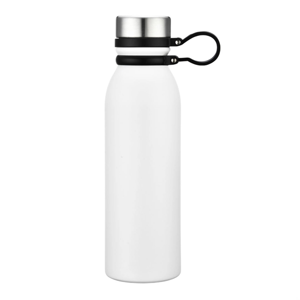 Powder coated vacuum bottle with stainless steel lid and rubber attachment... from ASI 84592 St Regis Group