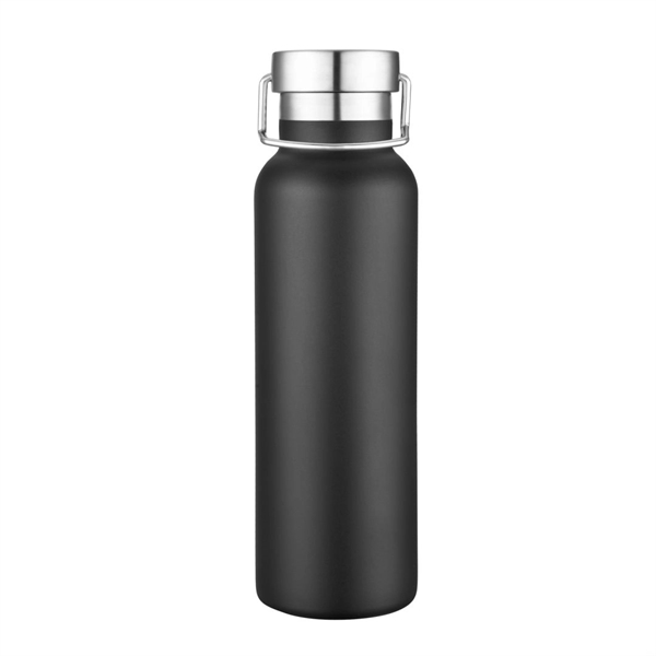 Powder coated vacuum bottle with stainless steel lid and carrying handle... from ASI 84592 St Regis Group
