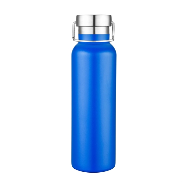 Powder coated vacuum bottle with stainless steel lid and carrying handle... from ASI 84592 St Regis Group