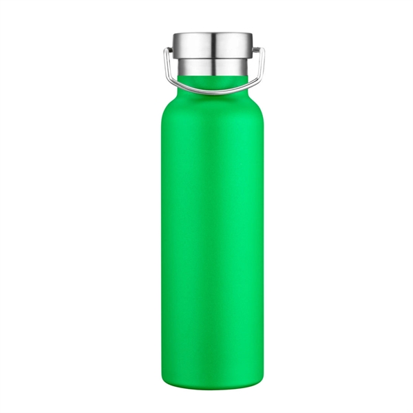 Powder coated vacuum bottle with stainless steel lid and carrying handle... from ASI 84592 St Regis Group