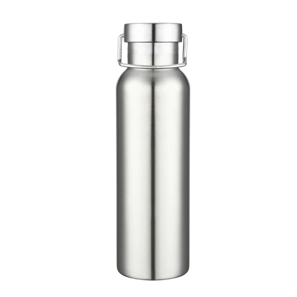 Powder coated vacuum bottle with stainless steel lid and carrying handle... from ASI 84592 St Regis Group