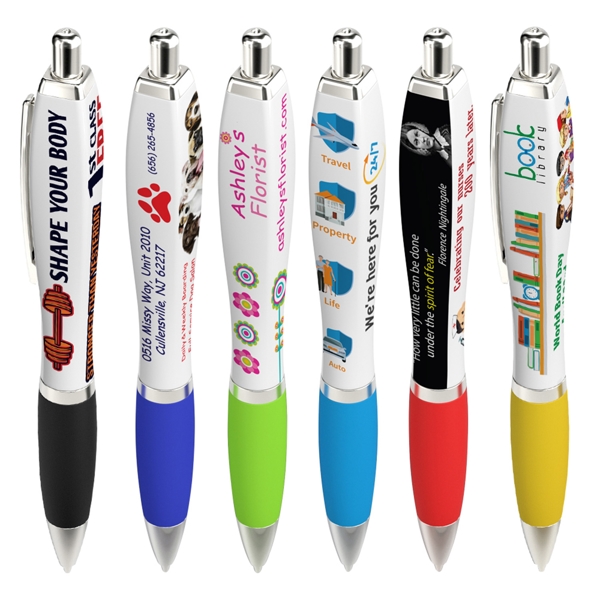 Click-action Zen pen with a curvaceous, hourglass shape, comfortable grip, and... from ASI 90859 Tempo Industries Inc