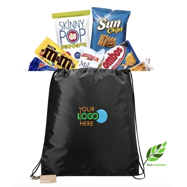 Snacks in Recycled Drawstring Bag... from ASI 89971 Stuff A Mug
