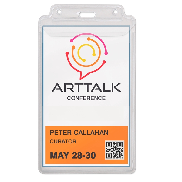 Durable, event-size badge/credential holders keep tickets or other large credentials extra... from ASI 79898 Promovision / PROMOVISION