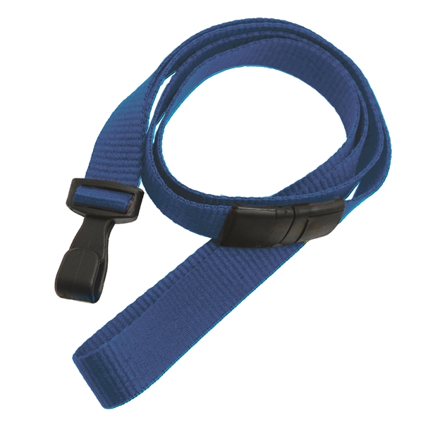 Blank flat polyester lanyards feature a breakaway and a no-twist wide... from ASI 79898 Promovision / PROMOVISION