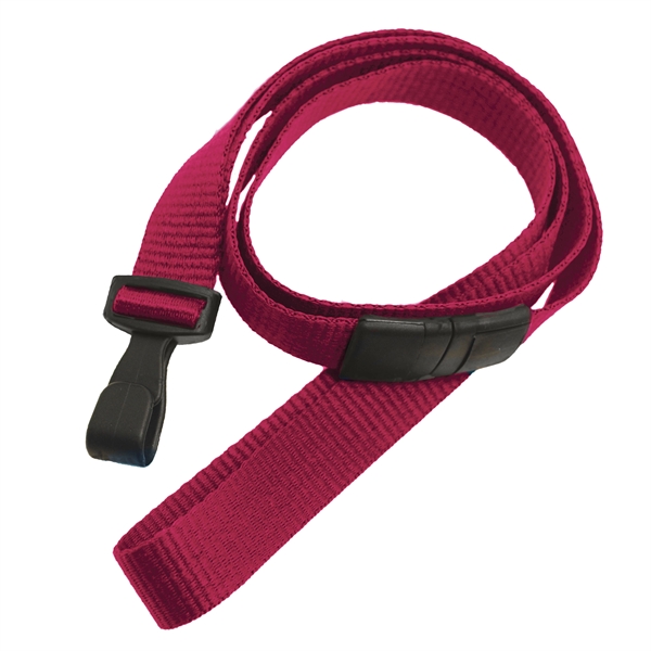 Blank flat polyester lanyards feature a breakaway and a no-twist wide... from ASI 79898 Promovision / PROMOVISION