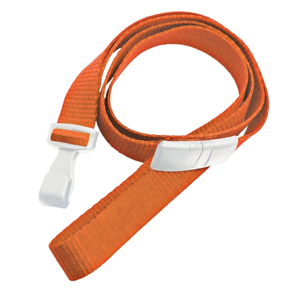 Blank flat polyester lanyards feature a breakaway and a no-twist wide... from ASI 79898 Promovision / PROMOVISION