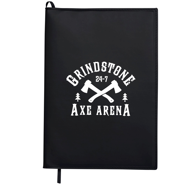 7" x 10" refillable journal with apple leather cover, 128 sheets... from ASI 66887 PCNA / Leeds