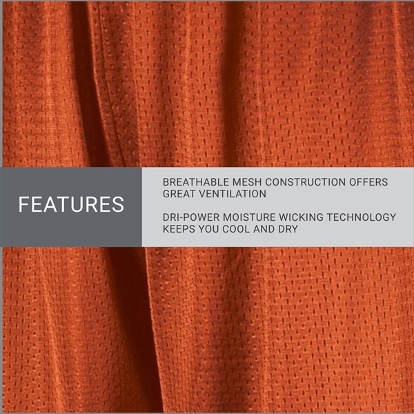 Dri-Power® Mesh Shorts with 100% polyester... from ASI 37461 Augusta Sportswear