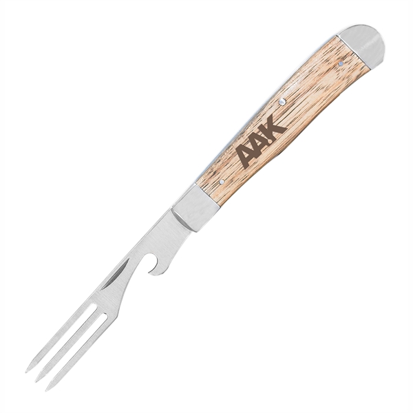 4.125" wooden handle, 3.25" stainless steel clip point blade. Comes with... from ASI 46170 Compass Industries Inc