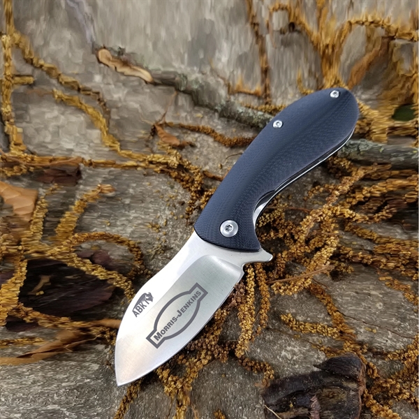 3.0" handle. 2.75" blade. Compact knife from American Buffalo. Pocket clip,... from ASI 46170 Compass Industries Inc