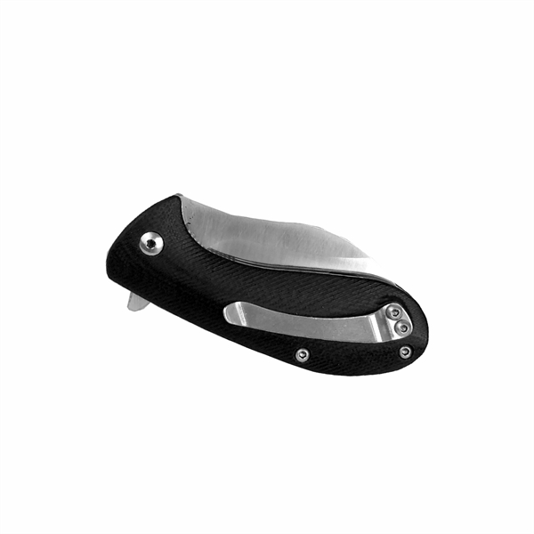 3.0" handle. 2.75" blade. Compact knife from American Buffalo. Pocket clip,... from ASI 46170 Compass Industries Inc