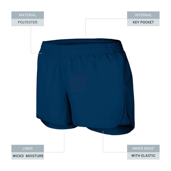 Ladies' Wayfarer shorts made of polyester with a liner that has... from ASI 37461 Augusta Sportswear