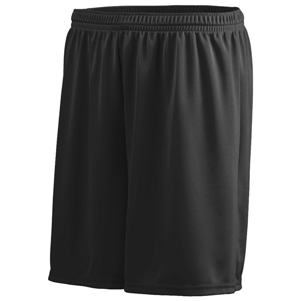 Youth 100% polyester short with moisture wicking, 7-inch inseam, and covered... from ASI 37461 Augusta Sportswear / Augusta Sportswear, Inc. d/b/a Momentec Brands