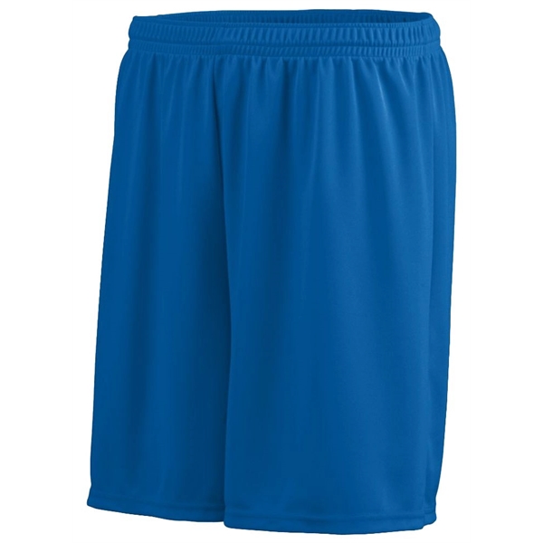 Youth 100% polyester short with moisture wicking, 7-inch inseam, and covered... from ASI 37461 Augusta Sportswear / Augusta Sportswear, Inc. d/b/a Momentec Brands