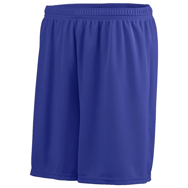 Youth 100% polyester short with moisture wicking, 7-inch inseam, and covered... from ASI 37461 Augusta Sportswear / Augusta Sportswear, Inc. d/b/a Momentec Brands