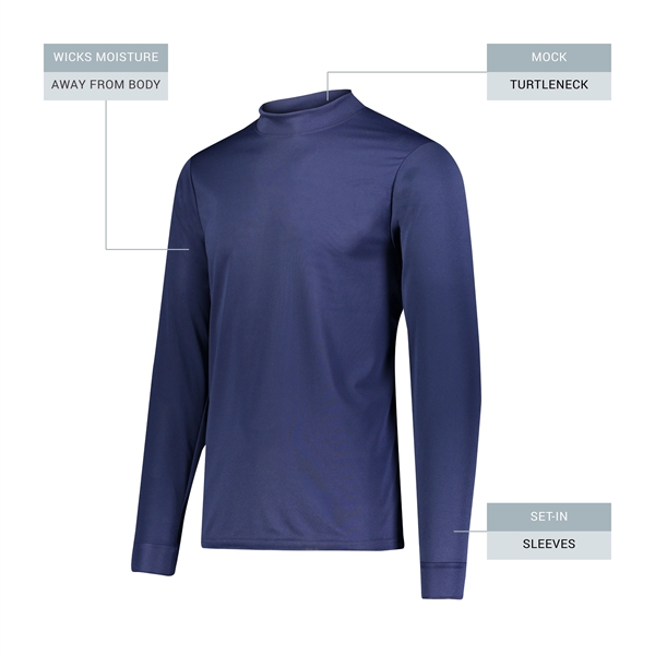 100% polyester adult mock turtleneck with wicking properties that's sold blank... from ASI 37461 Augusta Sportswear