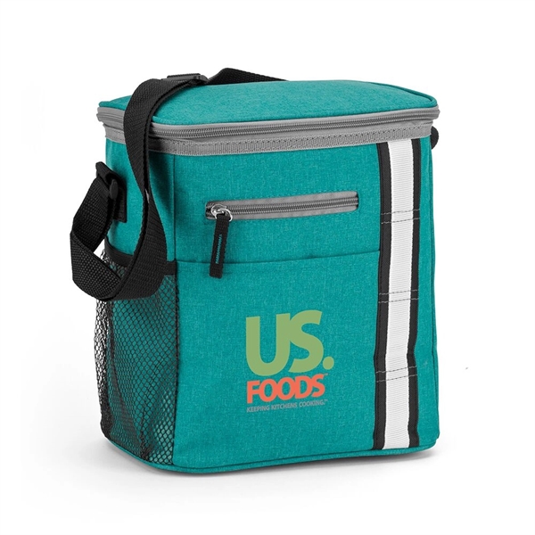300 denier polyester lunch tote with insulated PEVA lining, multiple pockets... from ASI 88060 Snugz/USA Inc / Sweda®