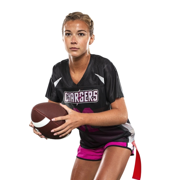 Ladies' junior fit shorts made of 100% polyester with a 4-inch... from ASI 37461 Augusta Sportswear / Augusta Sportswear, Inc. d/b/a Momentec Brands