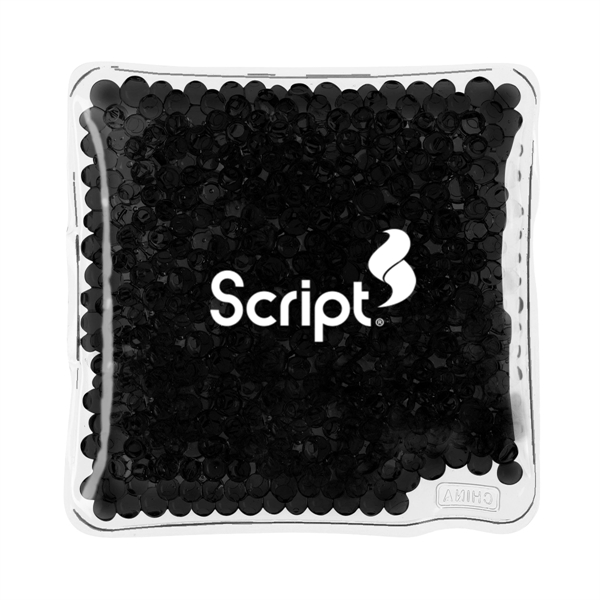 4" x 4" square PVC hot/cold pack with color bead fill.... from ASI 63549 Jornik Manufacturing Corp