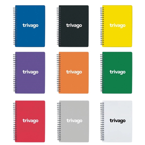 5 1/2" X 7" translucent notebook that's spiral bound and features... from ASI 88060 Snugz/USA Inc / Sweda®