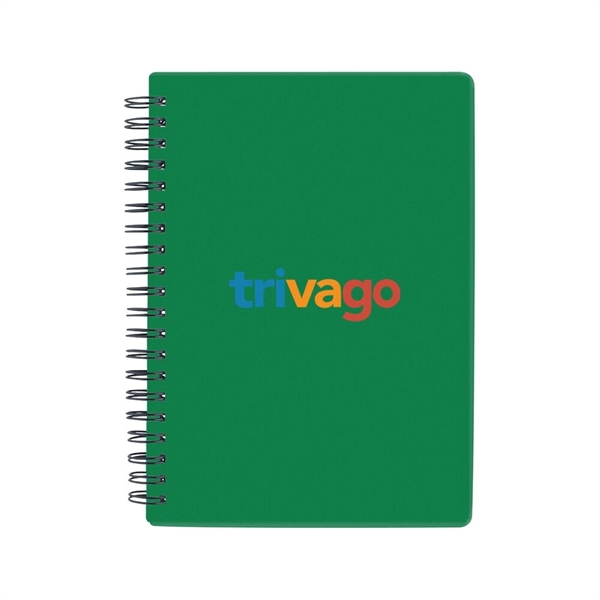 5 1/2" X 7" translucent notebook that's spiral bound and features... from ASI 88060 Snugz/USA Inc / Sweda®