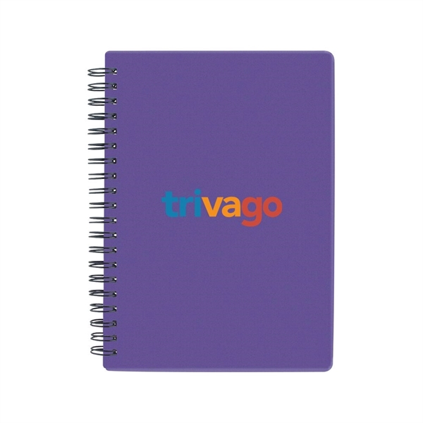 5 1/2" X 7" translucent notebook that's spiral bound and features... from ASI 88060 Snugz/USA Inc / Sweda®