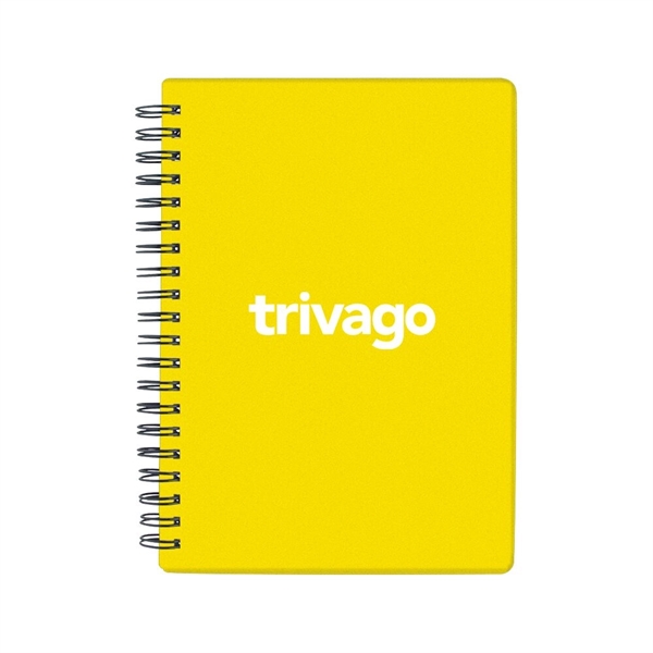 5 1/2" X 7" translucent notebook that's spiral bound and features... from ASI 88060 Snugz/USA Inc / Sweda®