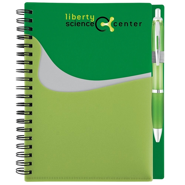 70-sheet spiral bound lined notebook with translucent color covers and matching... from ASI 88060 Snugz/USA Inc