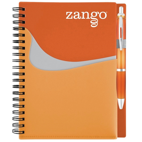 70-sheet spiral bound lined notebook with translucent color covers and matching... from ASI 88060 Snugz/USA Inc