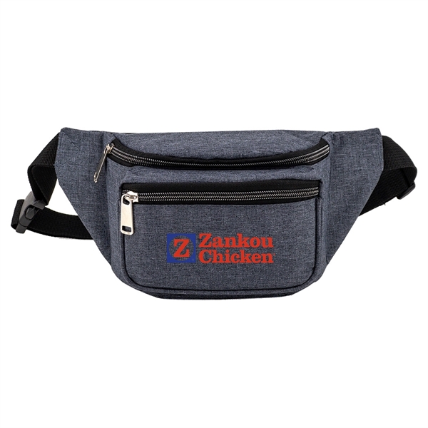 Triple Zipper Heather Fanny Pack... from ASI 31517 Admart Products / Admart Line