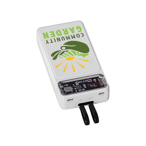 The Winnetka Transparent Corded Power Bank combines style and practicality in... from ASI 90154 Sunjoy Group Inc