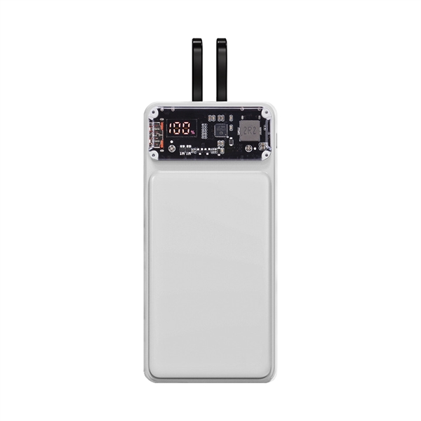 The Winnetka Transparent Corded Power Bank combines style and practicality in... from ASI 90154 Sunjoy Group Inc