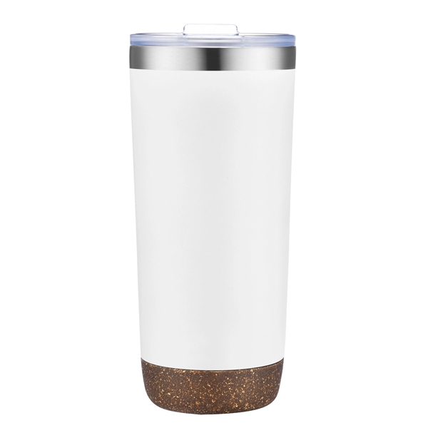 22 Oz Vacuum Sealed Travel Tumbler with Powdered Finish and Natural... from ASI 79535 Primetime / Primetime