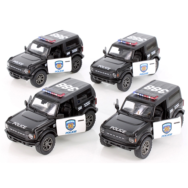Police Die cast metal vehicle Bronco... from ASI 85620 H M Schmidt Co Inc / Traveling Billboard