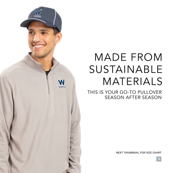 Micro-Lite Fleece 1/4 Zip Pullover with 5.3 ounce 70% recycled polyester/30%... from ASI 37461 Augusta Sportswear