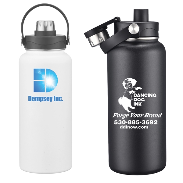 34 Oz Vacuum Sealed Water Bottle with Powdered Finish... from ASI 79535 Primetime / Primetime