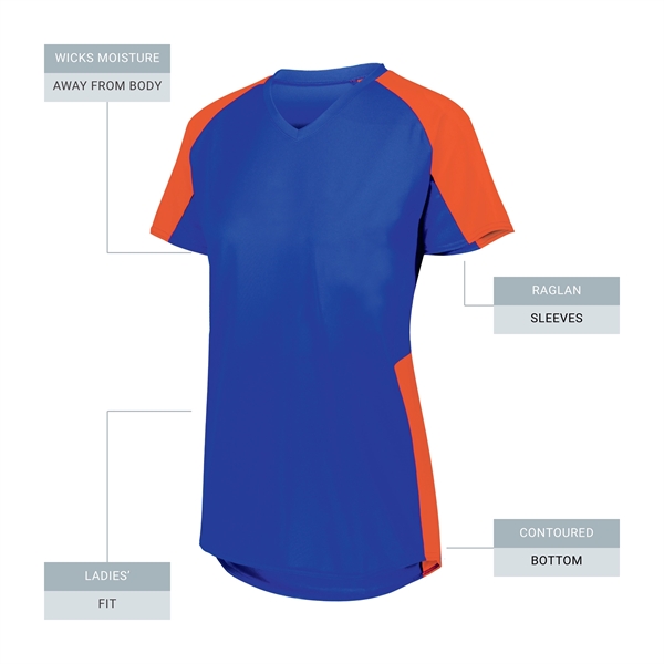 Lightweight wicking knit and breathable mesh underarms keep this jersey game-ready... from ASI 37461 Augusta Sportswear / Augusta Sportswear, Inc. d/b/a Momentec Brands