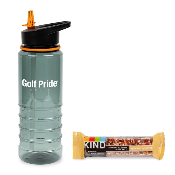 Sports bottle with Kind granola bar... from ASI 44900 NC Custom (CI/Lanco) / Lanco