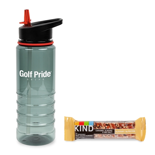 Sports bottle with Kind granola bar... from ASI 44900 NC Custom (CI/Lanco) / Lanco