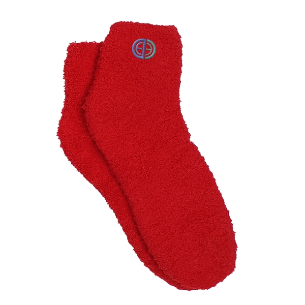 Fuzzy socks made for a layer of warmth and comfort on... from ASI 61125 Hit Promotional Products / Hit®