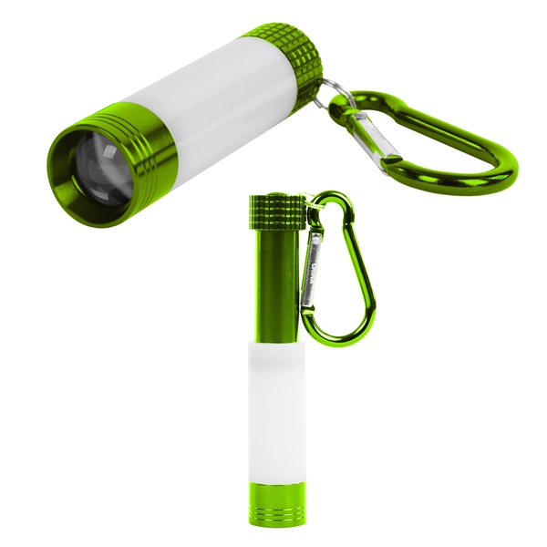 2.5" extra bright LED flashlight in assorted colors with metal carabiner... from ASI 61125 Hit Promotional Products / Hit®
