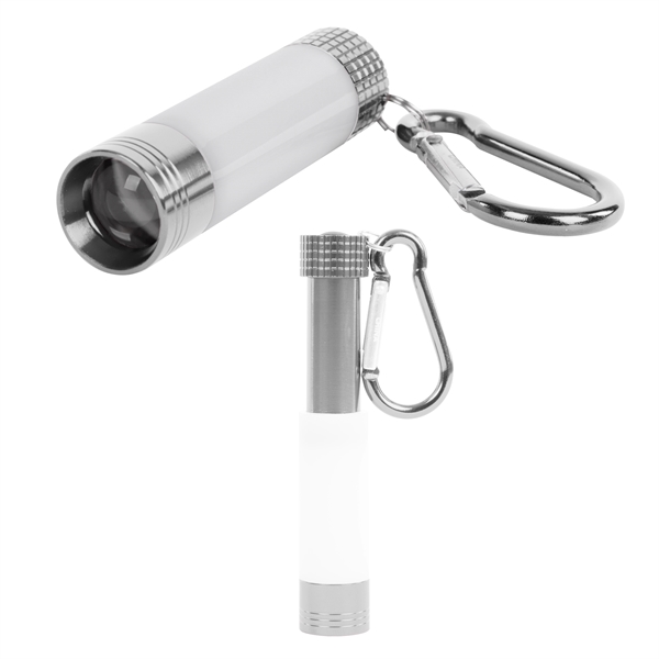 2.5" extra bright LED flashlight in assorted colors with metal carabiner... from ASI 61125 Hit Promotional Products / Hit®