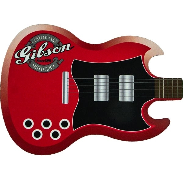 8.71" x 6.17" x 0.125" guitar shaped mouse pad with edge-to-edge... from ASI 57653 Gold Bond