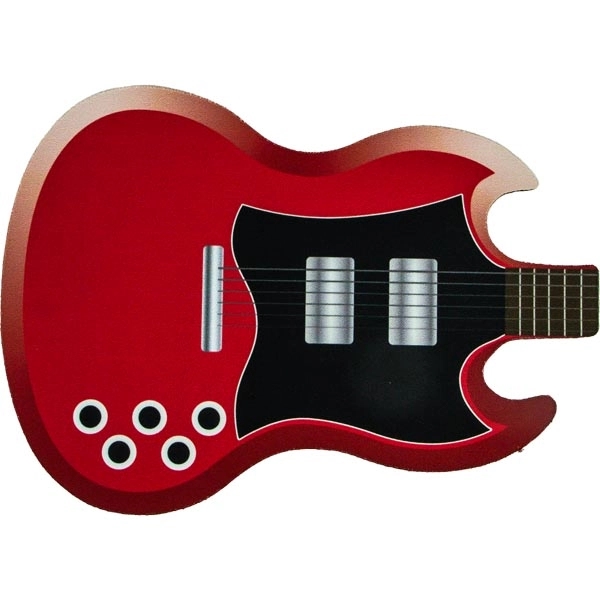 8.71" x 6.17" x 0.125" guitar shaped mouse pad with edge-to-edge... from ASI 57653 Gold Bond
